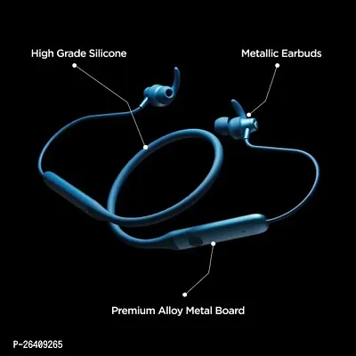 BoAt Rockerz 335 Wireless Neckband Up To 30H Playback, Qualcomm AptX  CVC, Enhanced Bass, Metal BLUE-thumb3