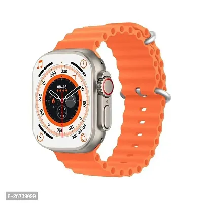 Ultra Series Smart Watch T800 Ultra Men Two Watch NFC Door Unlock Smart Watch Bluetooth Call Wireless Charge Fitness Watch (Orange)-thumb0