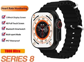 Ultra Series Smart Watch T800 Ultra Men Two Watch NFC Door Unlock Smart Watch Bluetooth Call Wireless Charge Fitness Watch (Orange)-thumb2