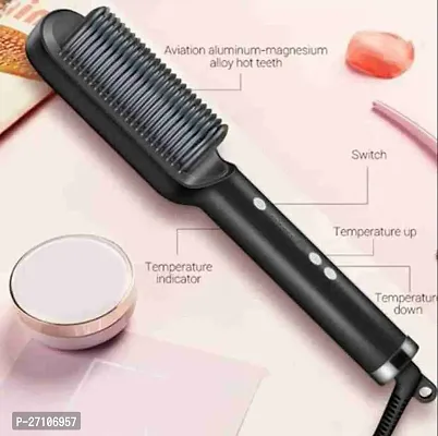 Hair Straightener Hair Straightener Comb for Women Hair Styler Straightener Machine Brush PTC Heating Electric Straightener with 5 Temperature