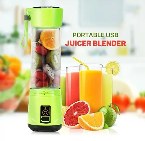 Portable Juice Blender, Juicer Bottle Mixer for Juices, Shakes and Smoothies - 380ml(Multi-Colour) (NI-06)