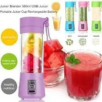 Portable Juice Blender, Juicer Bottle Mixer for Juices, Shakes and Smoothies - 380ml(Multi-Colour) (NI-06)-thumb1
