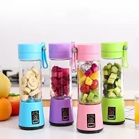 Portable Juice Blender, Juicer Bottle Mixer for Juices, Shakes and Smoothies - 380ml(Multi-Colour) (NI-06)-thumb2