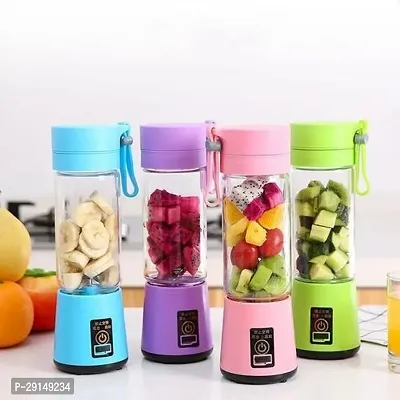 Portable Juice Blender, Juicer Bottle Mixer for Juices, Shakes and Smoothies - 380ml(Multi-Colour) (NI-06)-thumb3