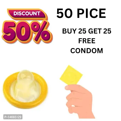 Buy 25 Condom Get 25 Free Condom For Men  ENjoy Sex Life and Happy  (Pack Of 50 pcs ) (SECREET DEHIVERY) 100*