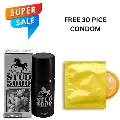 BUY SPRY WITH 30  CONDOM USD FREE Millinium Stud 5000 Delay Spray For Men (20ml) PACK OF 1 PICE