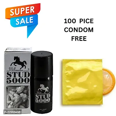 BUY SPRY WITH 100  CONDOM USD FREE Millinium Stud 5000 Delay Spray For Men (20ml) PACK OF 1 PICE