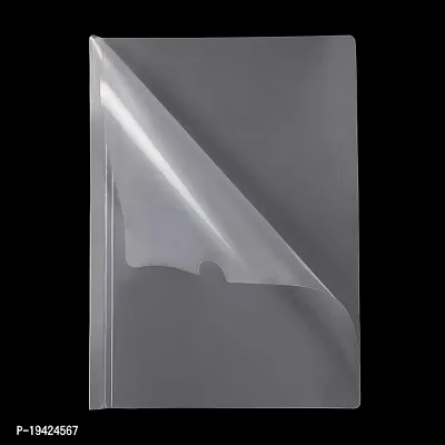 Shining Zon Stick File Folder Report Sliding Bar Cover Strip File for A4 Paper Display Matt Finish White Transparent - (Pack of 10)-thumb4