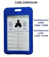 Shining Zon Plastic Box ID Card Holder Id Badge, Vertical, Double Sides Visible, for Men and Women icard Holders for Office School College (Pack of 3)-thumb4