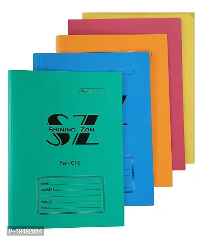 Shining Zon Multicolor Office File Board, Office Clip File for Document, Certificates, Reports, Page Holder, Presentation - Pack of 6-thumb0