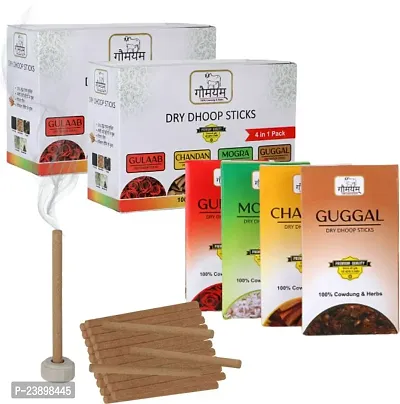 4 in 1 Herbal Dhoop Sticks Ayurvedic dhoop 240 Pcs, Set of 24