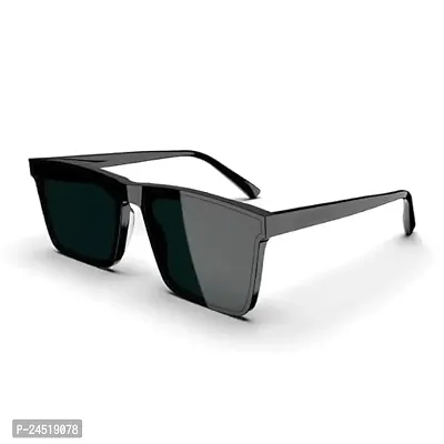 Fabulous Black Plastic Oval Sunglasses For Men-thumb0