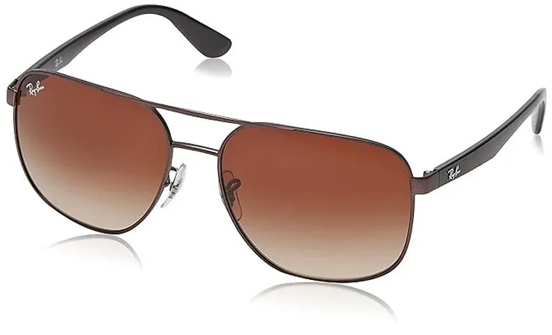 Fabulous Brown Plastic Oval Sunglasses For Men