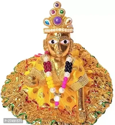 Laddu Gopal Statue Pital Brass Murti Kanha Ji With Pushak Laddu Gopal Thakur Ji Metal Metal Laddu Gopal Baby-thumb0