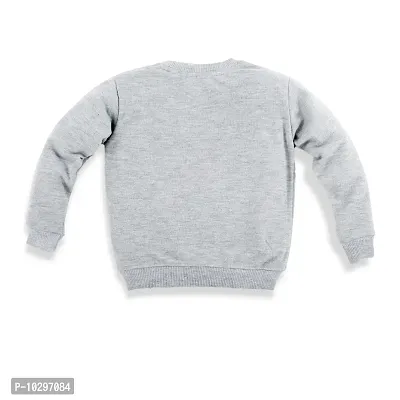 Kids Unisex Stylish Sweatshirt Printed  Grey-thumb4