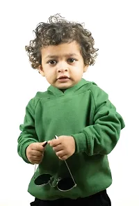 Kids Unisex Hoodie Dino Style Olive Green-thumb3