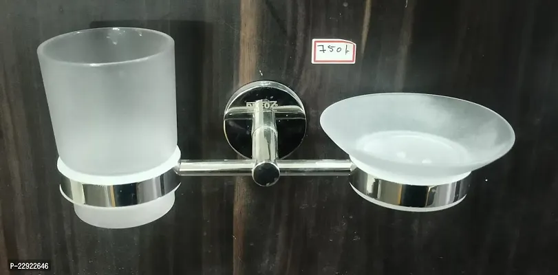 Soap Dish + Brush Holder Stanless Steel