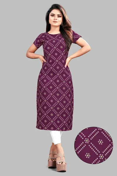 Stylish Crepe Stitched Kurta