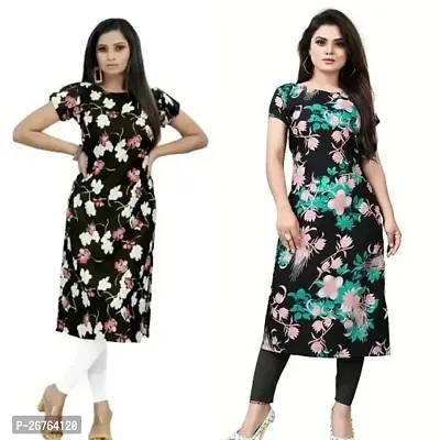 Fancy Crepe Kurtas For Women Pack Of 2