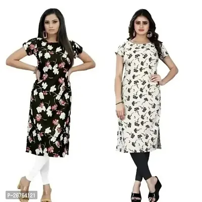 Fancy Crepe Kurtas For Women Pack Of 2