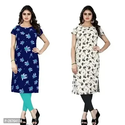 Fancy Crepe Kurtas For Women Pack Of 2