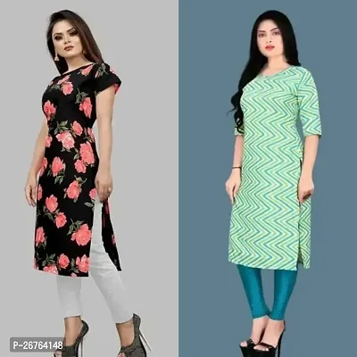 Fancy Crepe Kurtas For Women Pack Of 2