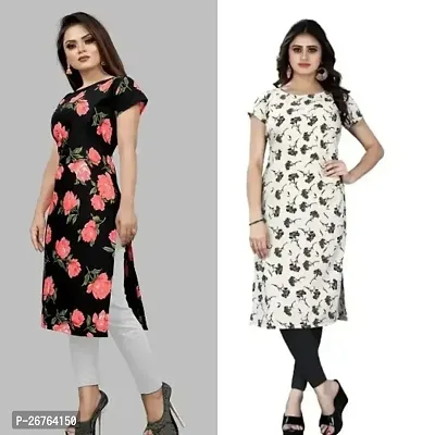 Fancy Crepe Kurtas For Women Pack Of 2