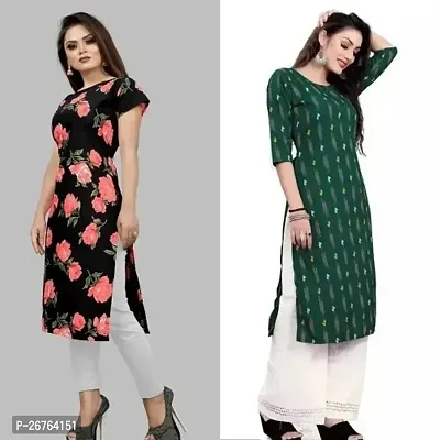 Fancy Crepe Kurtas For Women Pack Of 2