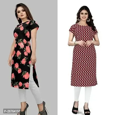 Fancy Crepe Kurtas For Women Pack Of 2