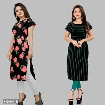 Fancy Crepe Kurtas For Women Pack Of 2