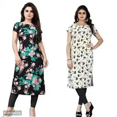 Fancy Crepe Kurtas For Women Pack Of 2