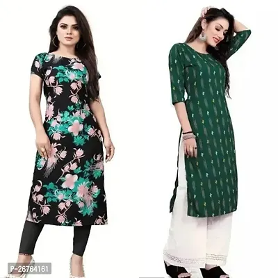 Fancy Crepe Kurtas For Women Pack Of 2