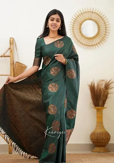 kanjivaram silk wedding wear stylish saree
