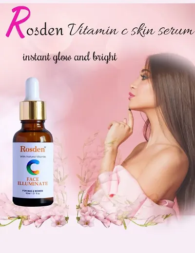 Rosden Vitamin C Serum for Face Enrich with Turmeric  Aloevera Extract for Skin Brightening Face Wash  (30 ml)