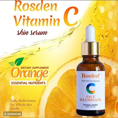 Rosden Vitamin C Serum for Face Enrich with Turmeric  Aloevera Extract for Skin Brightening Face Wash  (30 ml)-thumb2