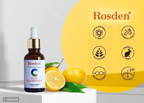 Rosden Vitamin C Serum for Face Enrich with Turmeric  Aloevera Extract for Skin Brightening Face Wash  (30 ml)-thumb3