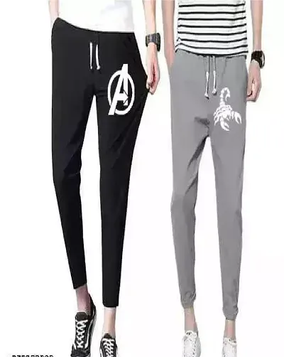 Stylish Blend Regular Track Pants For Men Pack Of 2