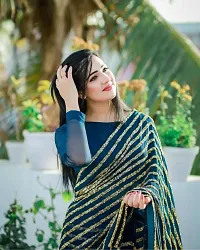 Stylish Fancy Designer Georgette Saree With Blouse Piece For Women-thumb1