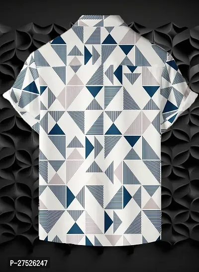 LAMBOO Men Premium Printed Goa Print Lycra Slim Fit Printed Cut Away Collar Casual Shirt-thumb2