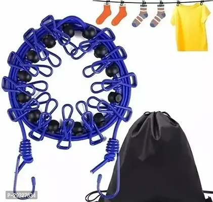 Multi Functional Drying Rope with 12 Clips