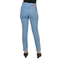 Classic Denim Lycra Solid Jeans for Women-thumb1