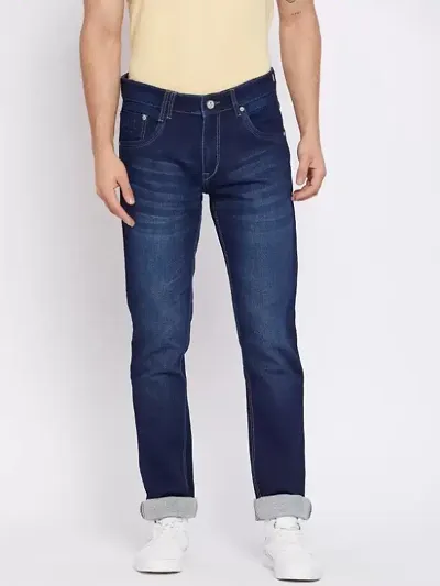 Broadstar Mens Slim Fit Mid-Rise Jeans