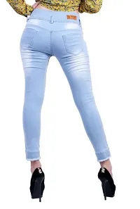 Classic Denim Solid Jeans for Women-thumb3