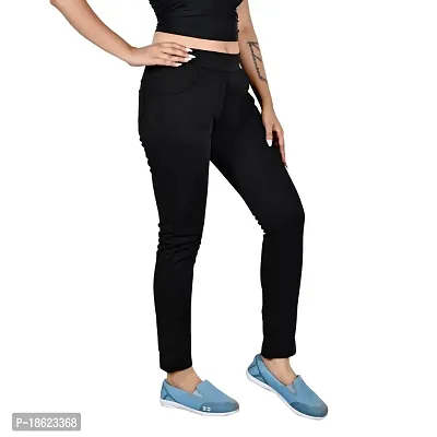 Saurabhanchal Cotton lycra jegging for Women  Teenagers-thumb5