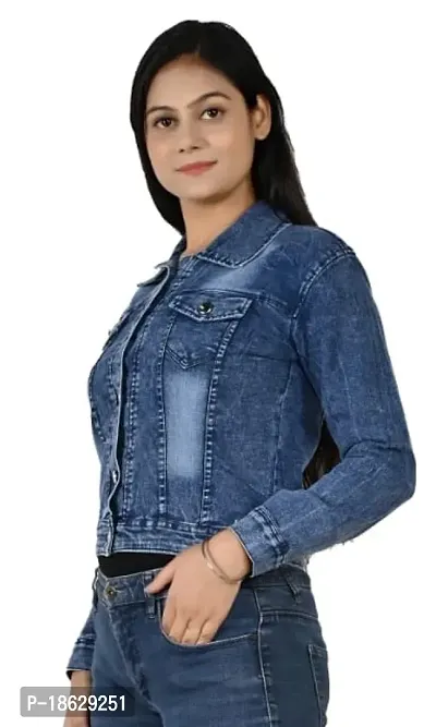 Trendy Denim Jacket For Women-thumb2