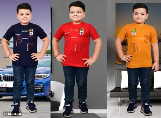 Saurabhanchal Cotton t-shirts for boys (pack of 3pc)