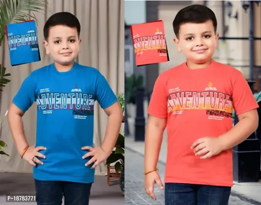 Saurabhanchal Cotton t-shirts for boys (pack of 2pc)-thumb0