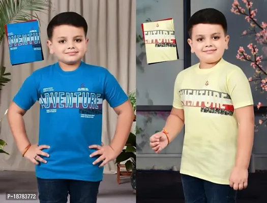 Saurabhanchal Cotton t-shirts for boys (pack of 2pc)