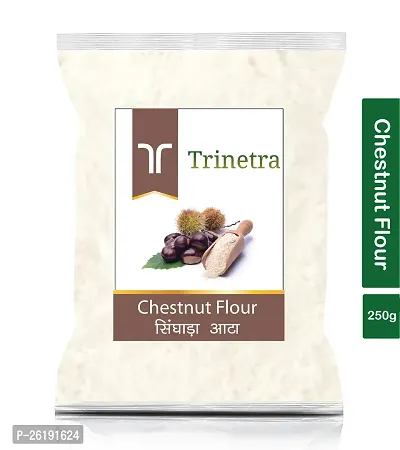 Trinetra Singhada Atta (Chestnut Flour) 250gm Pack-thumb0