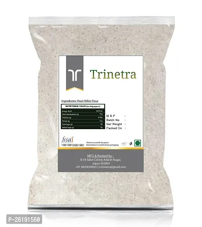 Trinetra Bajra Atta (Pearl Millet Flour) 500gm Pack-thumb2